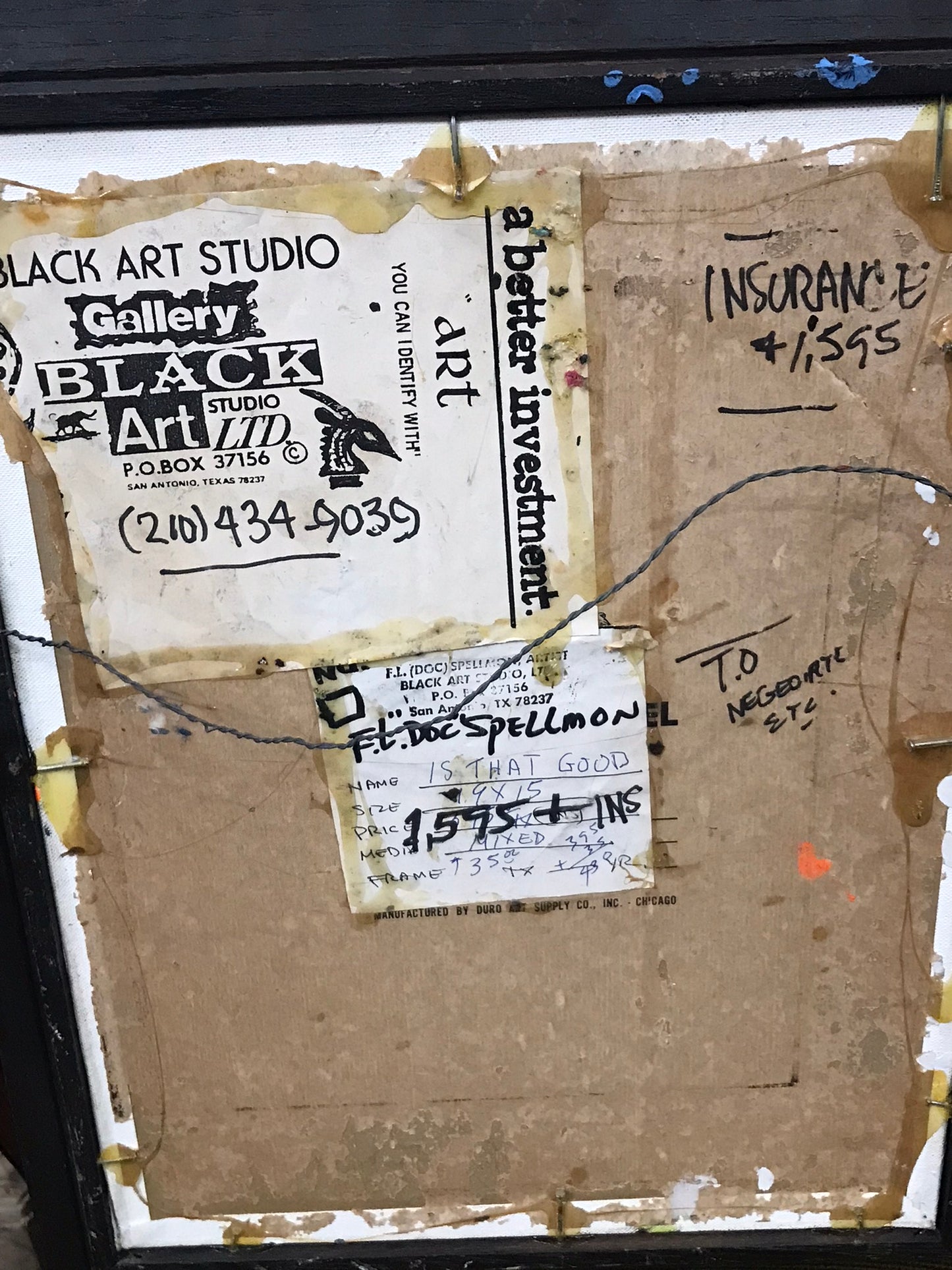 DOC SPELLMON OUTSIDER ARTIST ORIGINAL PAINTING