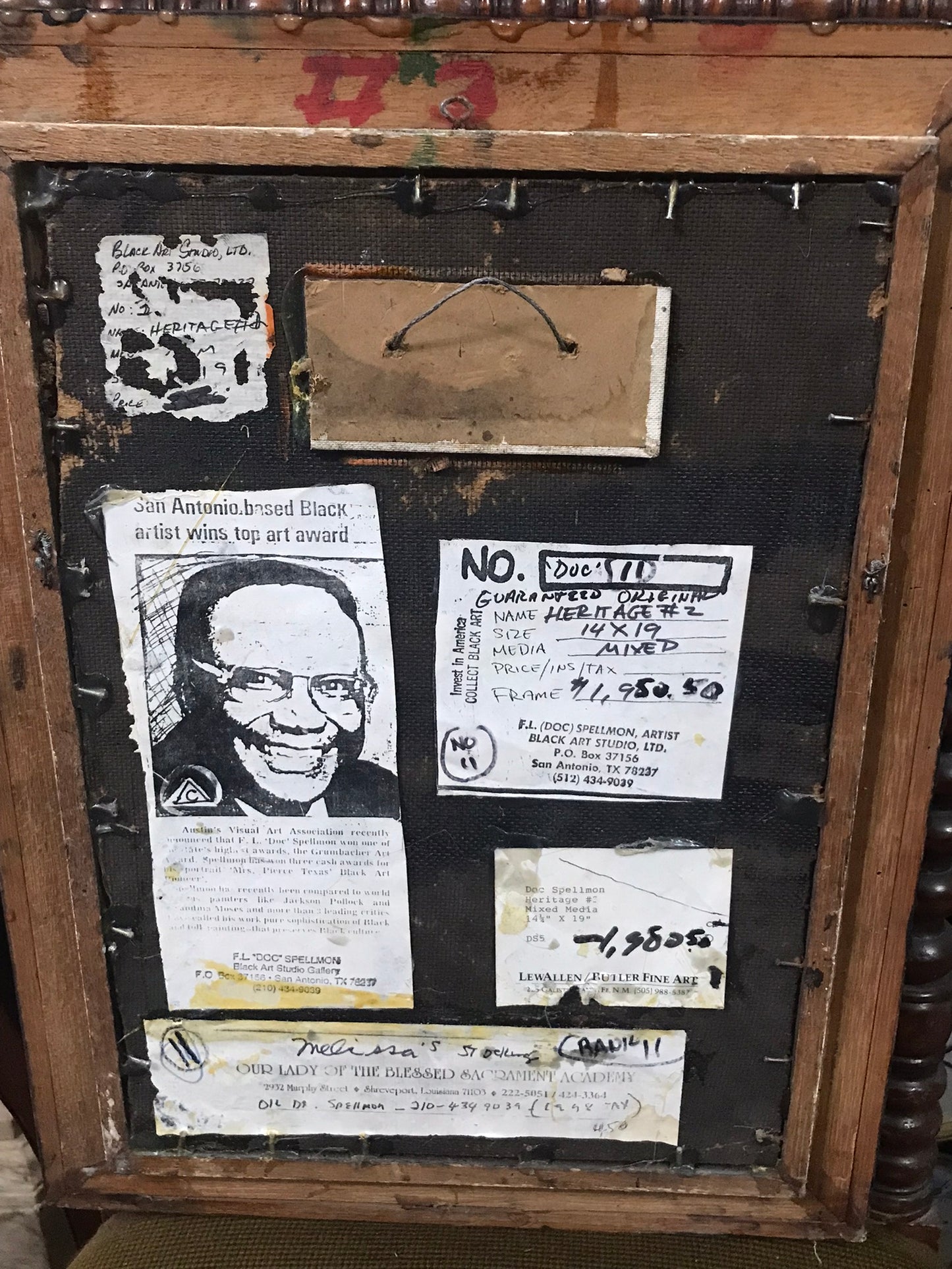 DOC SPELLMON OUTSIDER ARTIST ORIGINAL PAINTING