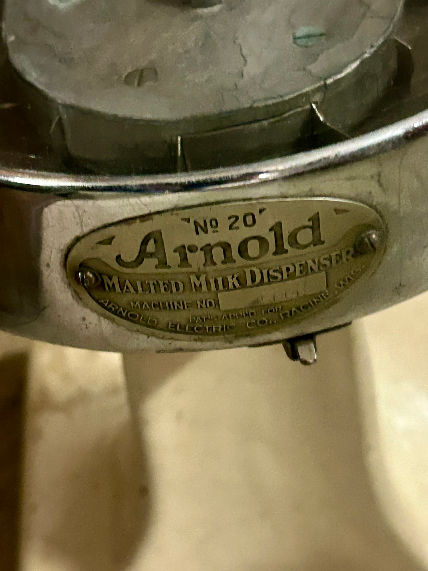 HORLICKS SODA FOUNTAIN DISPENSER