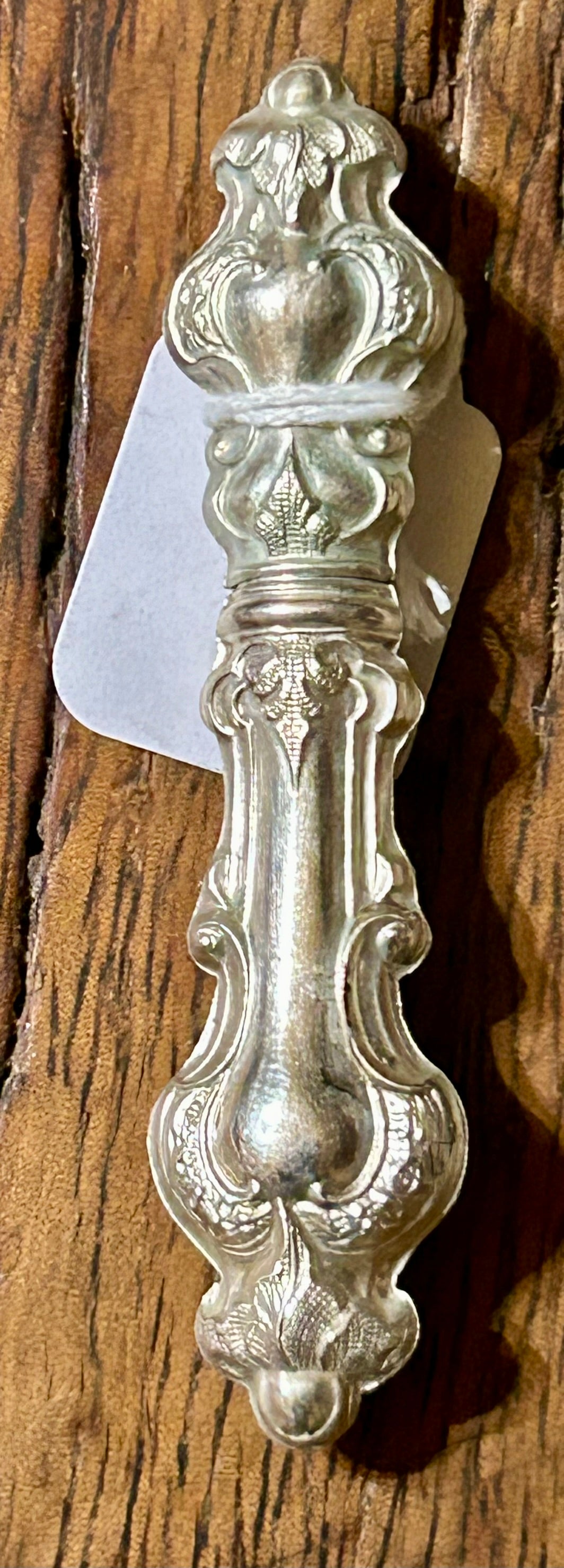 STERLING FANCY ANTIQUE NEEDLE CASE