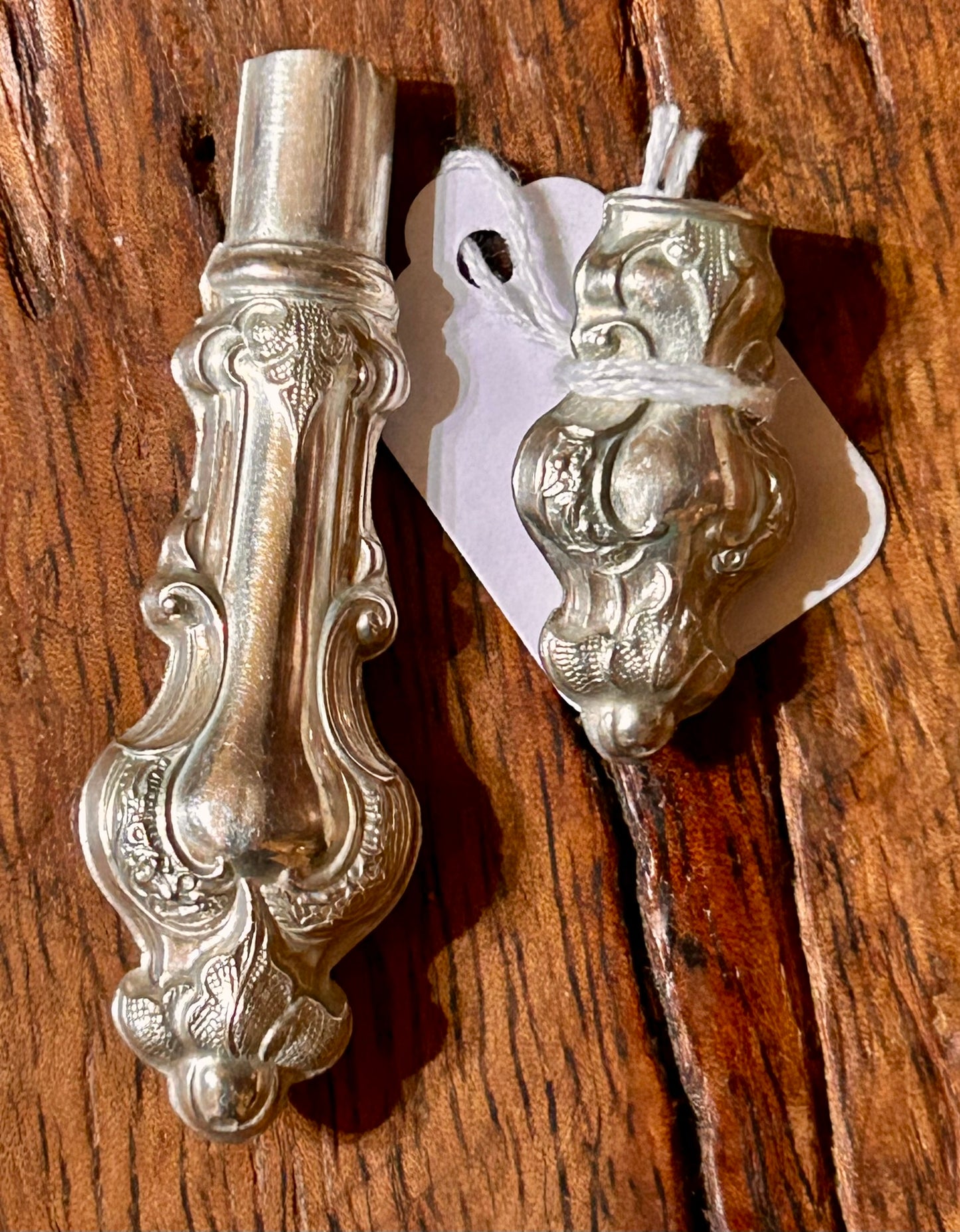 STERLING FANCY ANTIQUE NEEDLE CASE