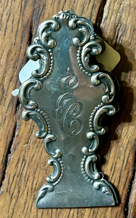 FANCY STERLING ANTIQUE CLIP