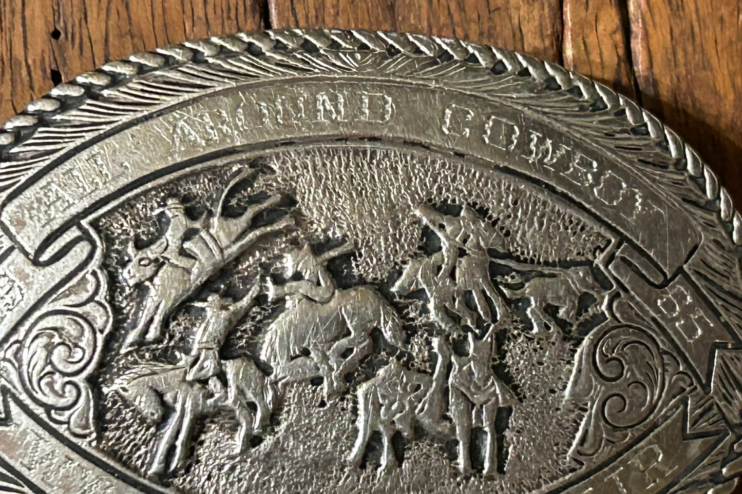 WYOMING STATE FAIR 1965 ALL AROUND COWBOY BELT BUCKLE AWARD
