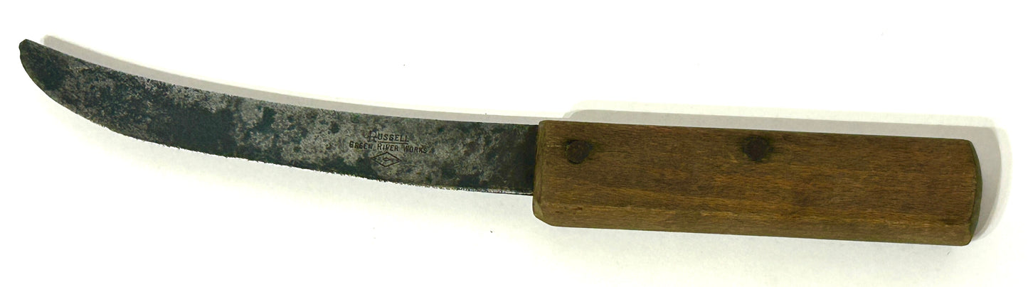 RUSSELL GREEN RIVER WORKS KNIFE EBSCO DALLAS MARKED HANDLE