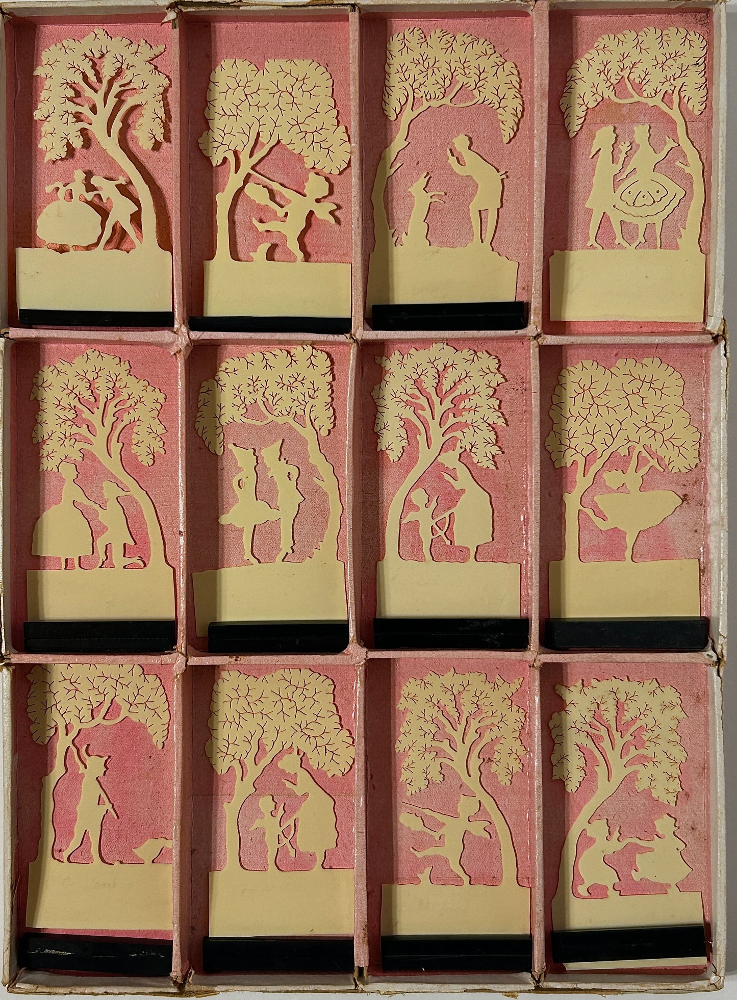 ANTIQUE FIGURAL PLACE CARDS OF CELLULOID