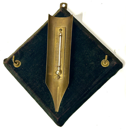 FIGURAL ANTIQUE THERMOMETER SHAPED LIKE PEN NIB