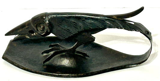 CIGAR NIPPER ANTIQUE HAMMERED COPPER RAVEN MAYBE BY IGNATIUS TASCHNER