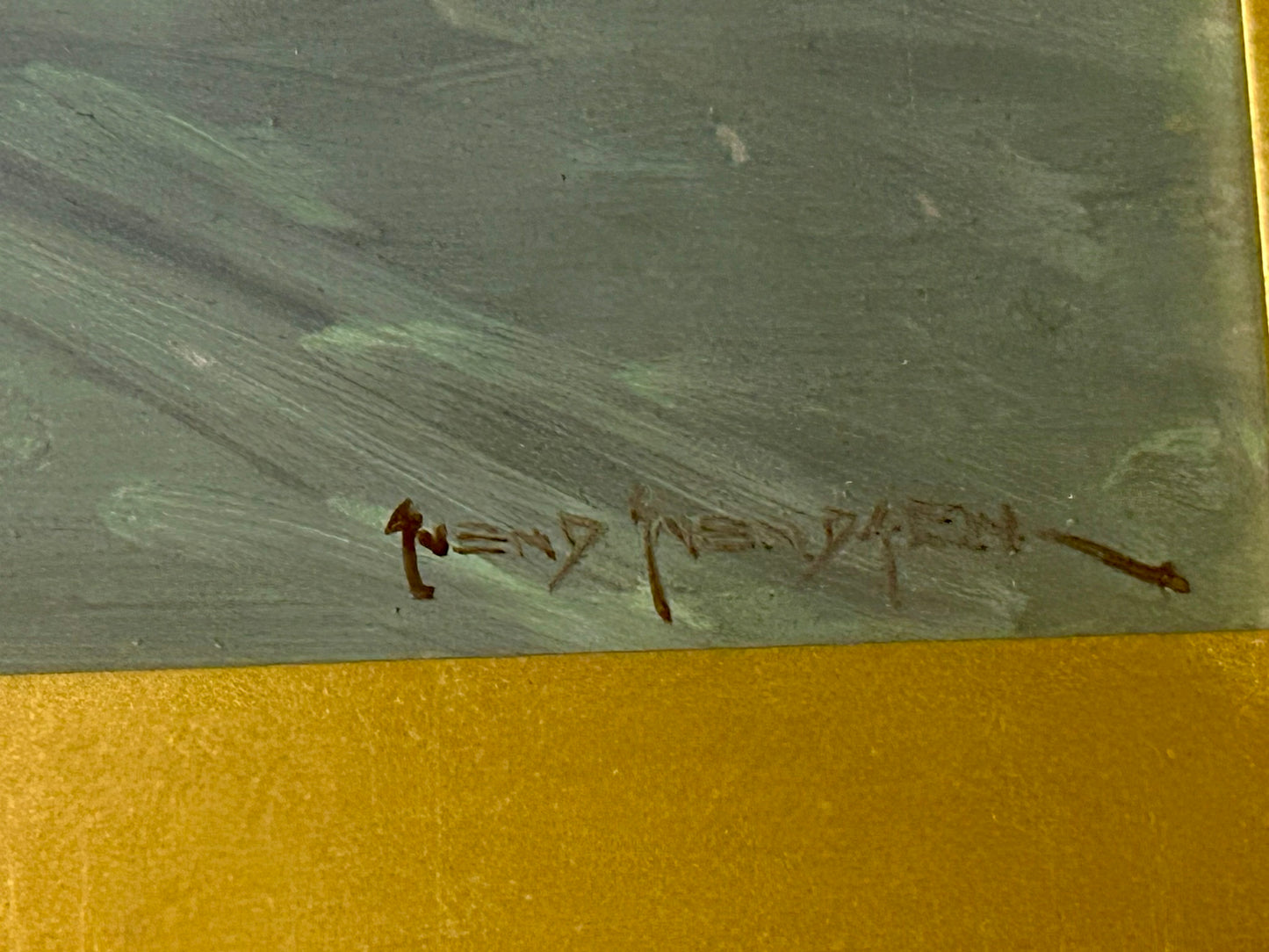 SVEND SVENDSEN WINTER SCENE PAINTING