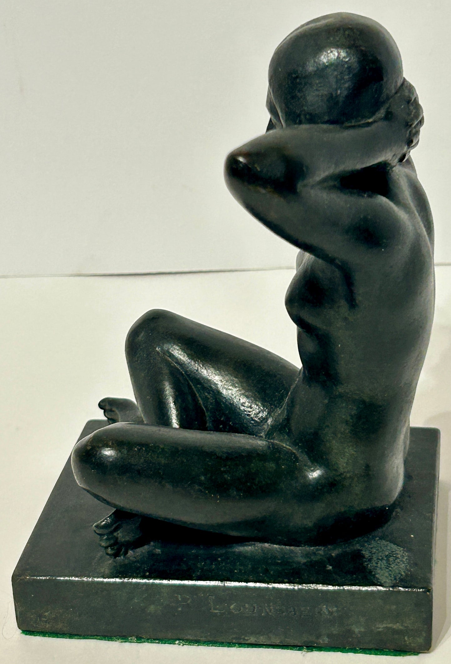 BRONZE NUDE FEMALE SCULPTURE BY RICHARD LOUNSBERY