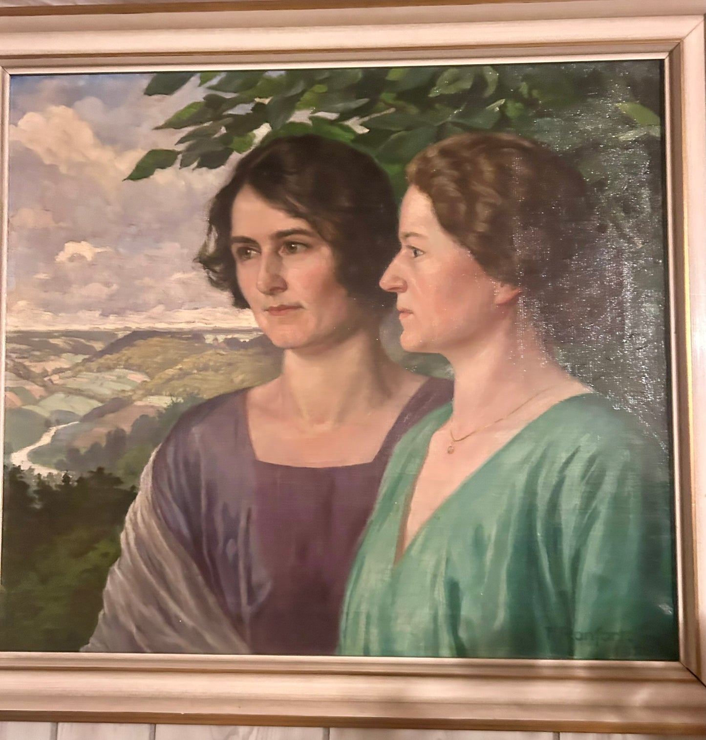 HERMAN GORING WIFE AND MOTHER PORTRAIT PAINTING