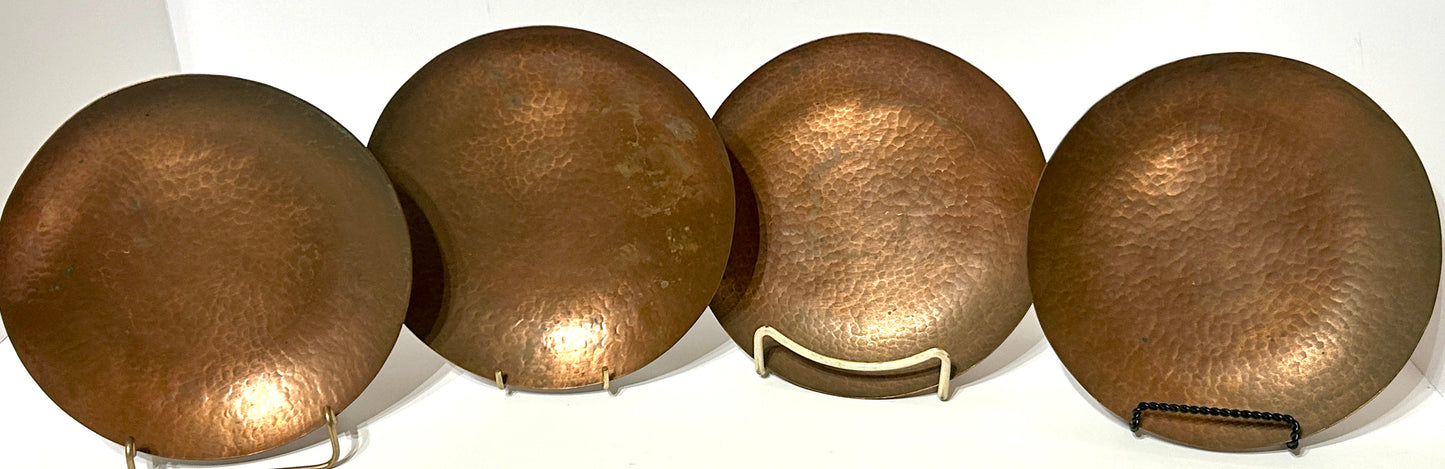 JARVIE HAMMERED COPPER SET OF FOUR BOWLS
