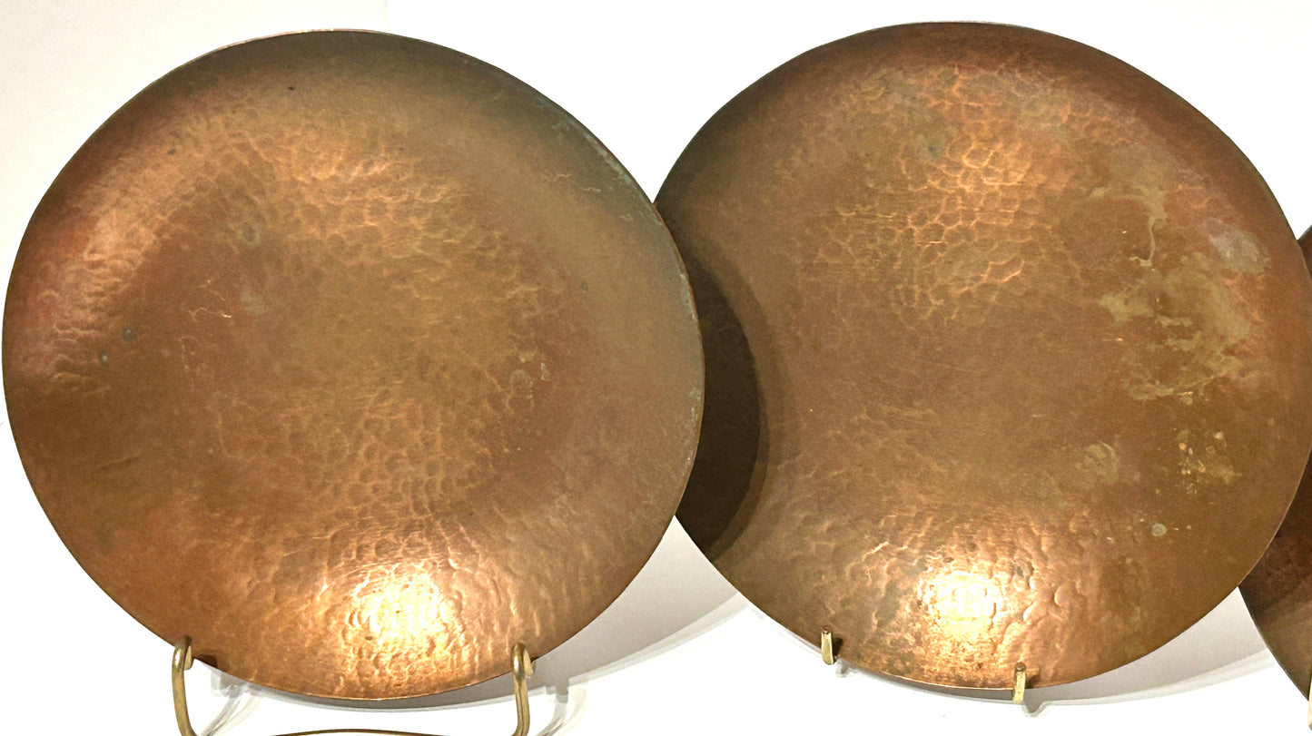 JARVIE HAMMERED COPPER SET OF FOUR BOWLS