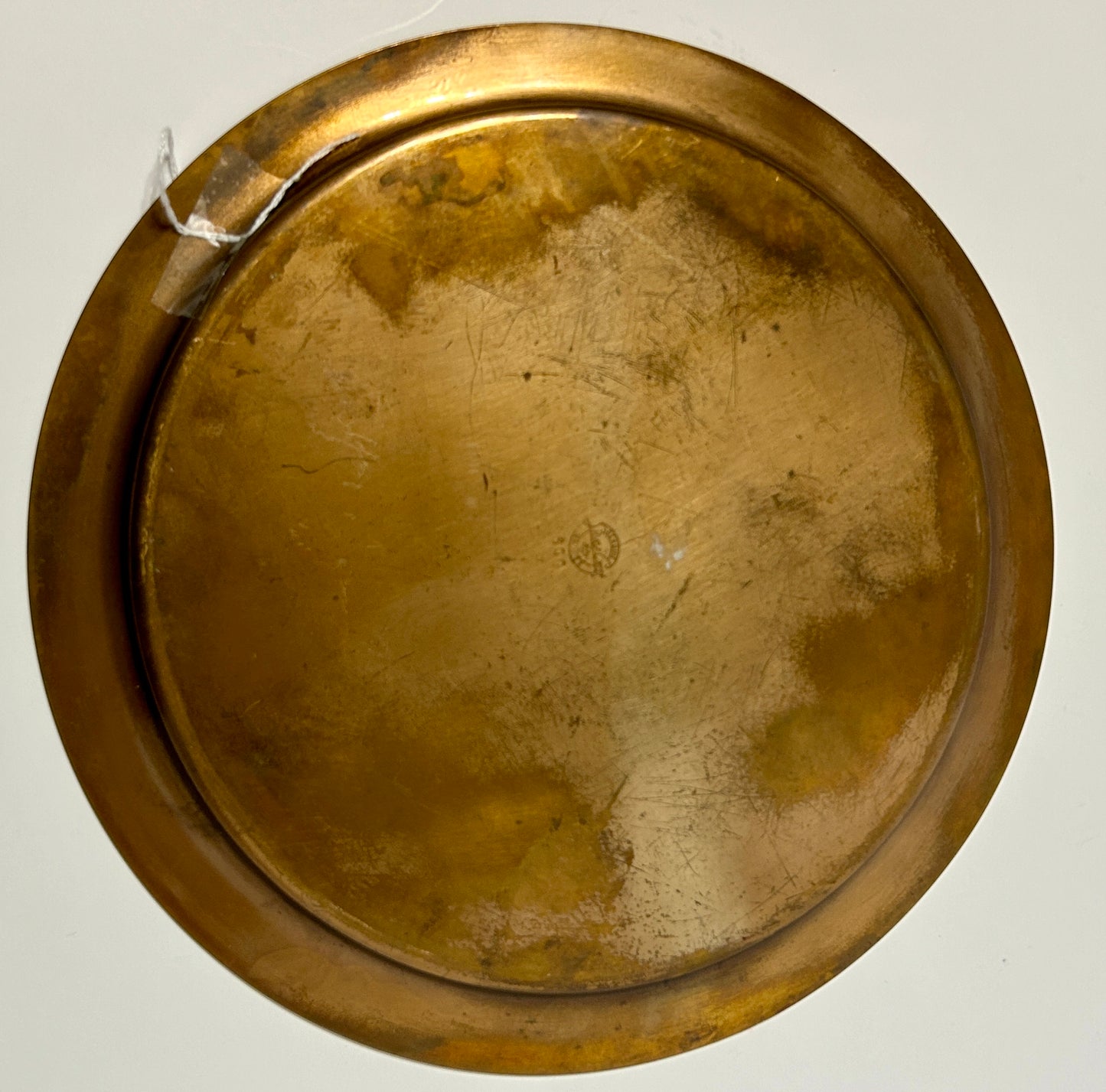 SILVER CREST BRONZE TRAY "RANCHEROS VISTADORES" RIDER ON HORSE