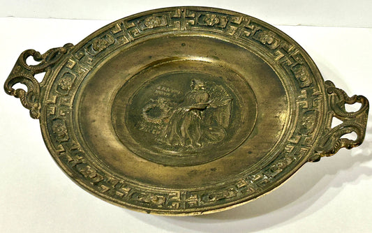 BRADLEY & HUBBARD CAST IRON FIGURAL TRAY
