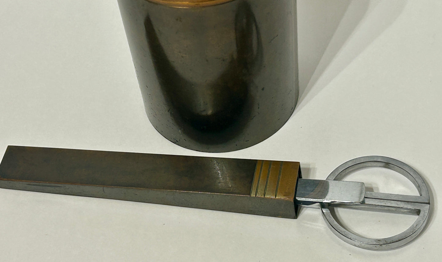 SILVER CREST BRONZE 4 PIECE DESK SET