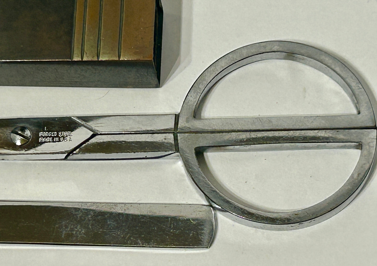 SILVER CREST BRONZE 4 PIECE DESK SET