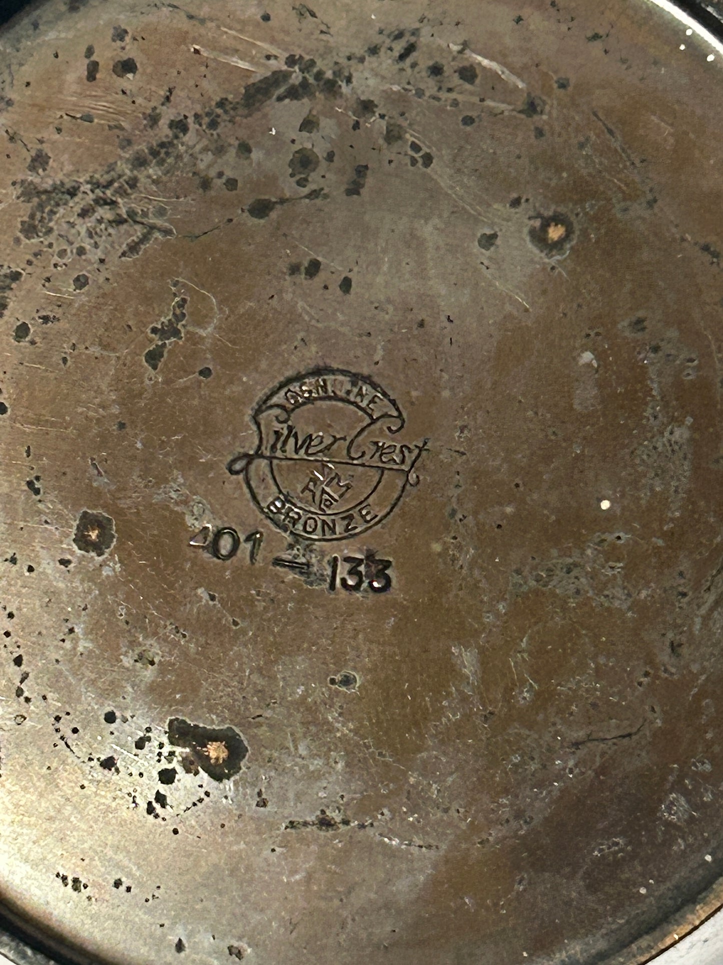 SILVER CREST BRONZE 4 PIECE DESK SET