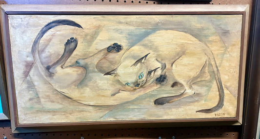 NEBRASKA ARTIST SHIRLEY MARTIN 1922-1979 "CATS"