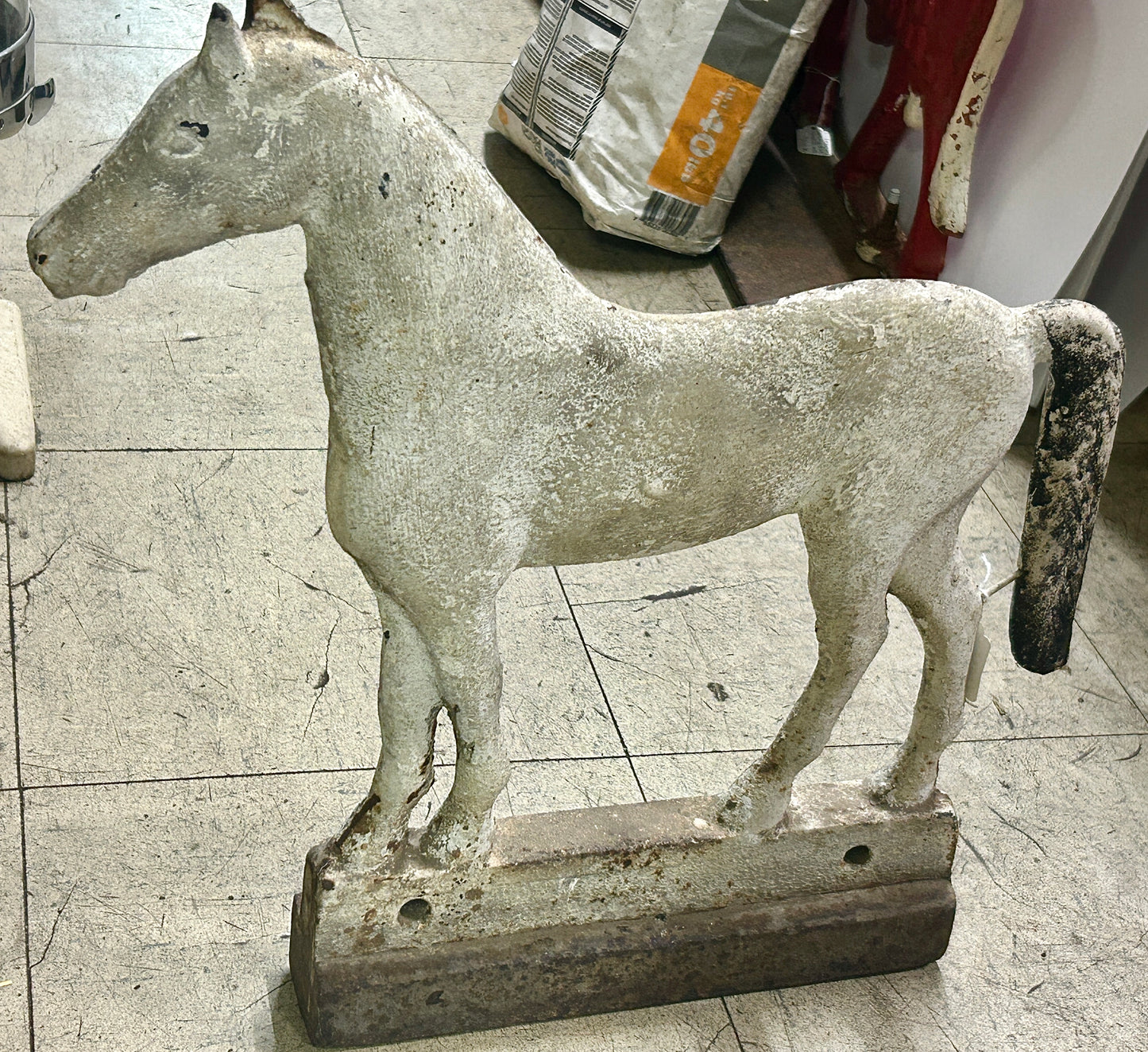 WINDMILL WEIGHT DEMPSTER LONG TAIL HORSE ANTIQUE