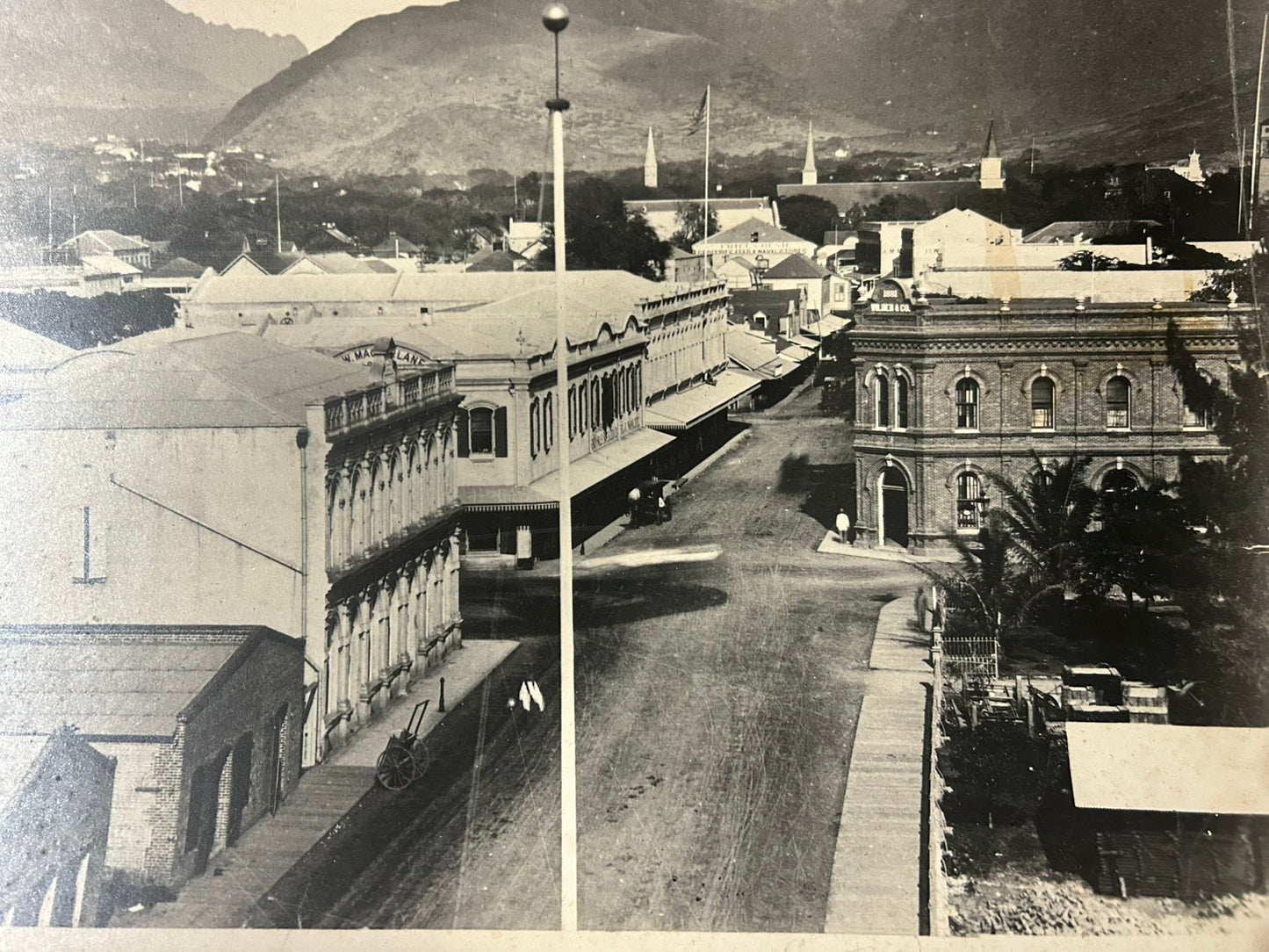 1885 HONOLULU BUSINESSES LARGE PHOTOGRAPH