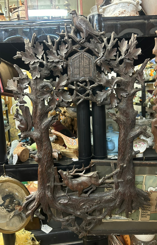 BLACK FOREST CARVED ANTIQUE FRAME