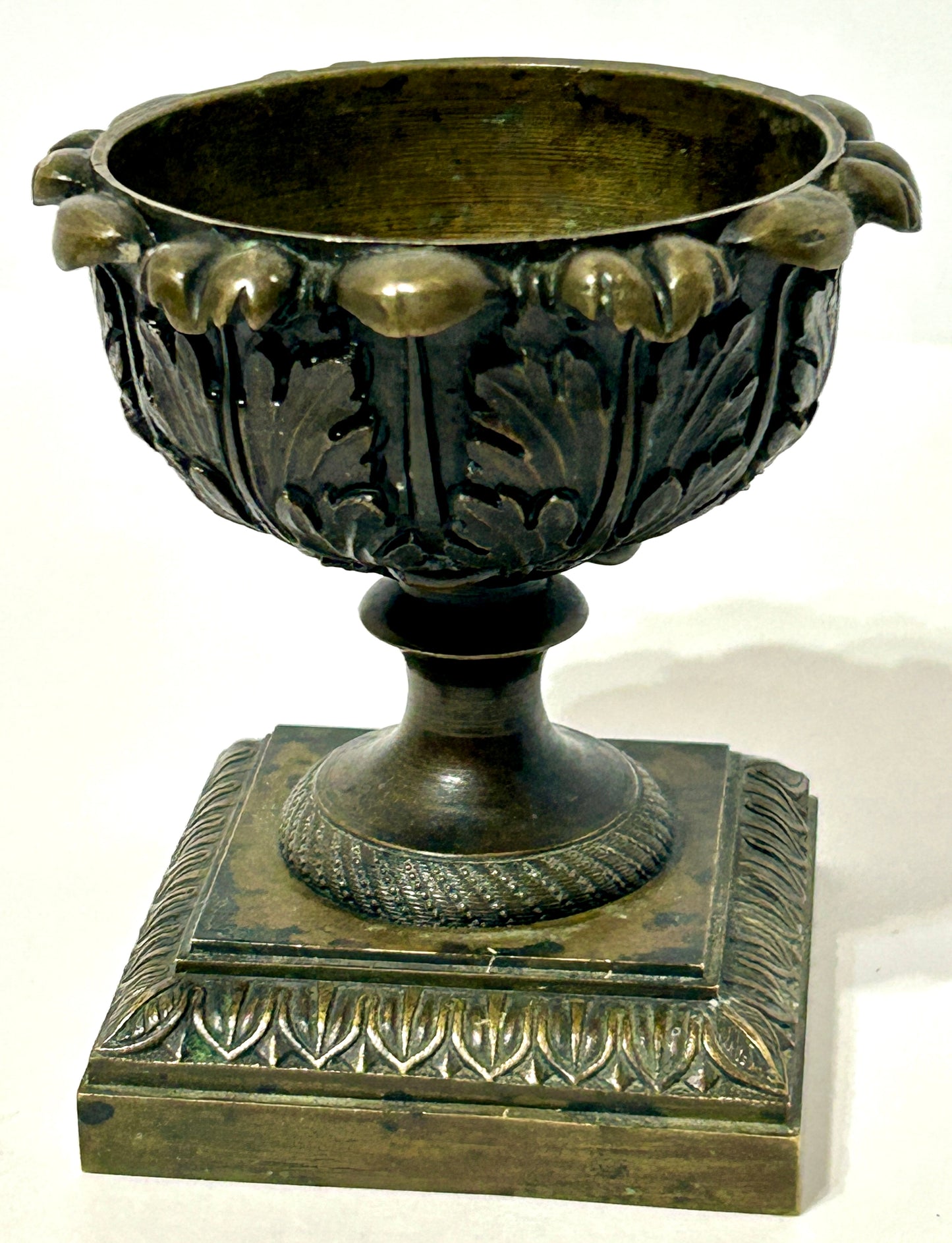 ANTIQUE SMALL BRONZE EARLY TAZZA