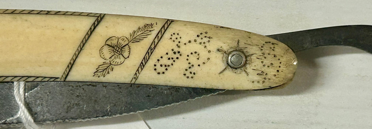 CIVIL WAR 5TH VIRGINIA CAVALRY PRISONER OF WAR 1862 ENGRAVED RAZOR
