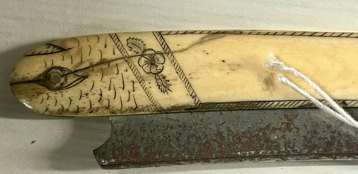 CIVIL WAR 5TH VIRGINIA CAVALRY PRISONER OF WAR 1862 ENGRAVED RAZOR