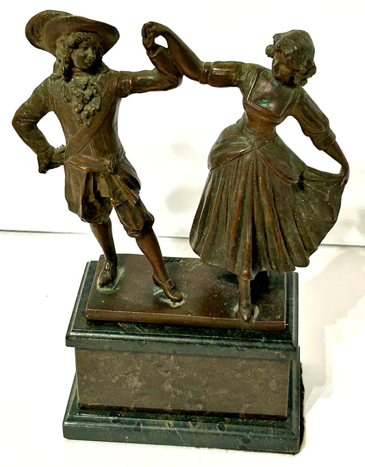 BRONZE SCULPTURE OF DANCING COUPLE BY BECK