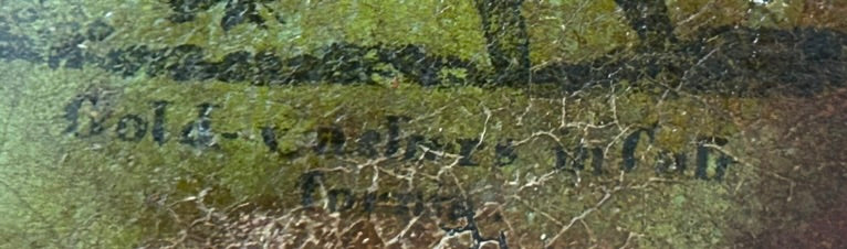 CALIFORNIA GOLD RUSH SCENE ANTIQUE SNUFF BOX