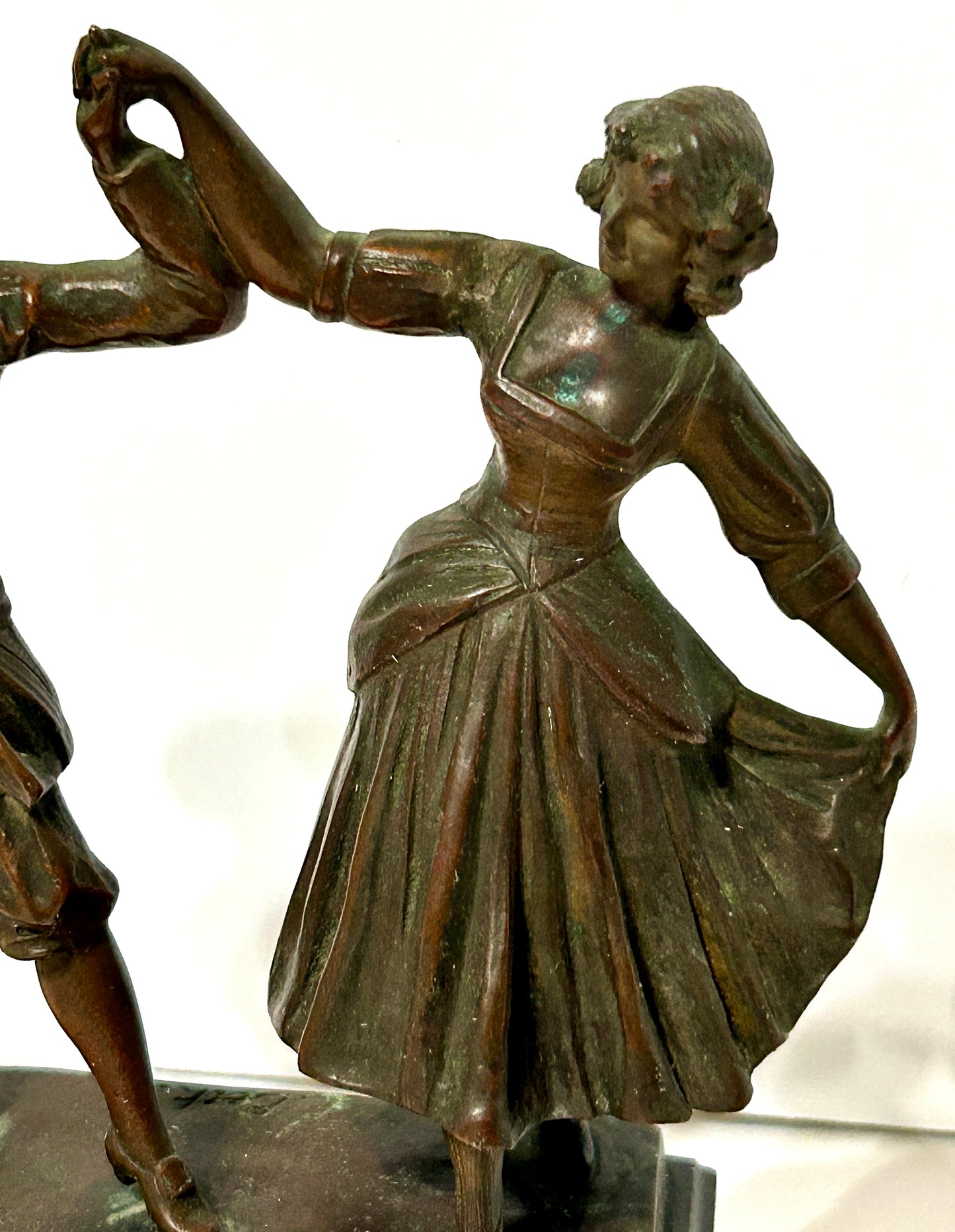 BRONZE SCULPTURE OF DANCING COUPLE BY BECK
