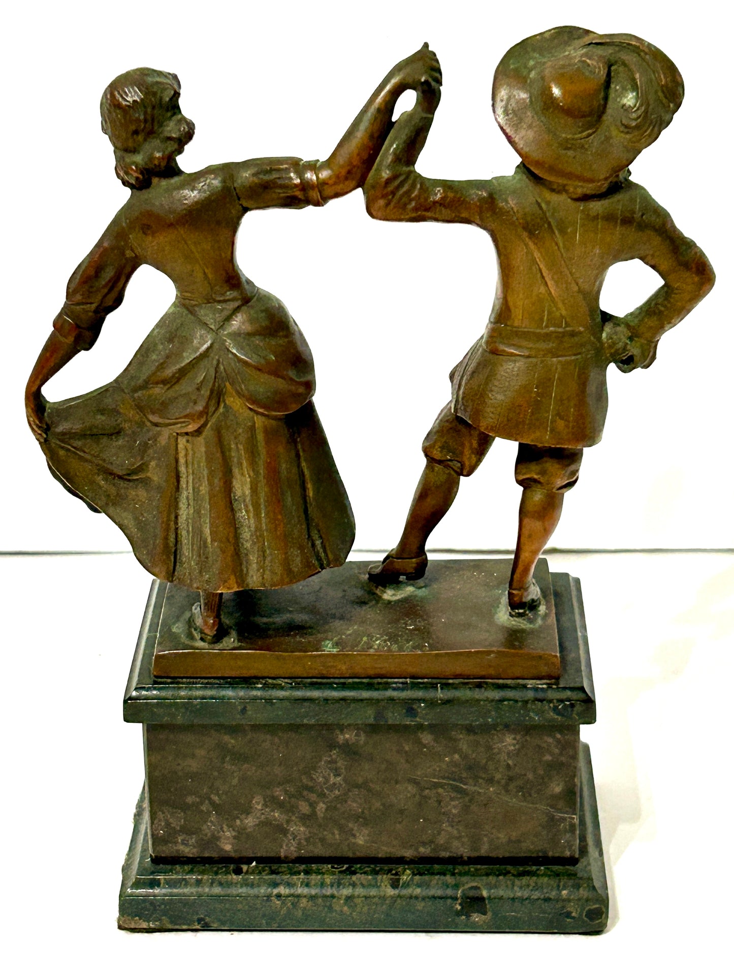 BRONZE SCULPTURE OF DANCING COUPLE BY BECK