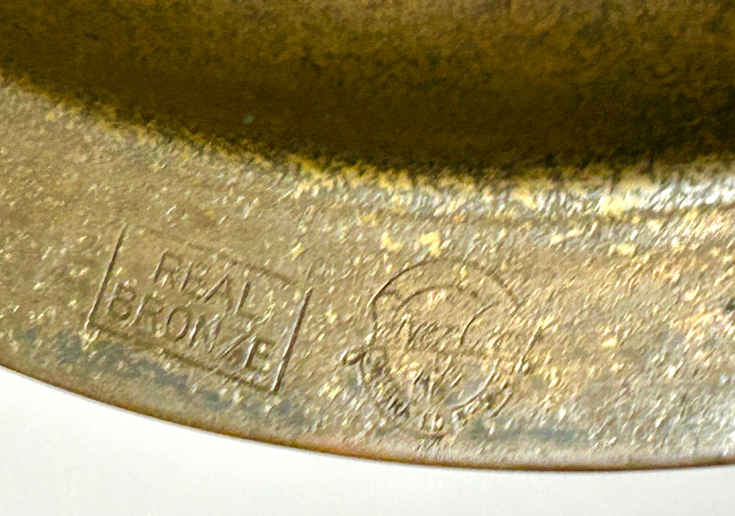 ARTS AND CRAFTS SILVER CREST BRONZE TRAY