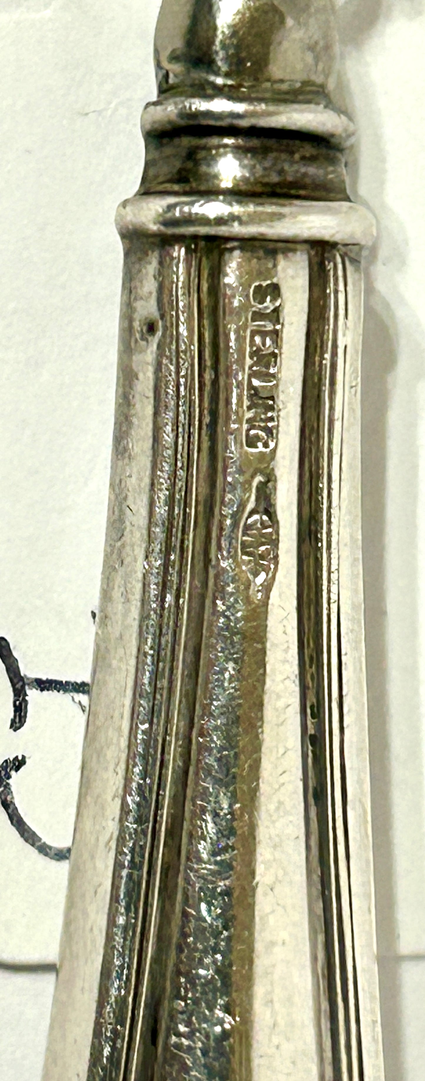 ANTIQUE STERLING SMALL HANDLED GRATER