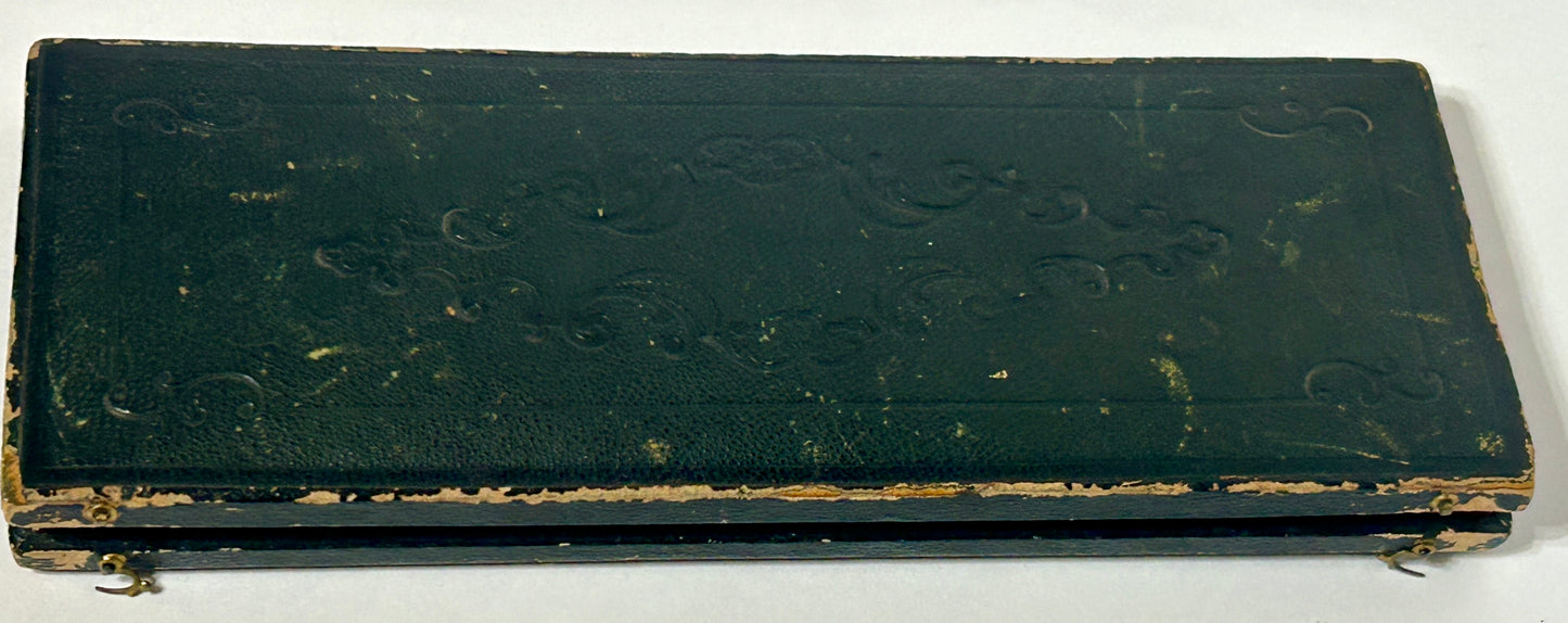 ANTIQUE MOTHER OF PEARL DESK SET