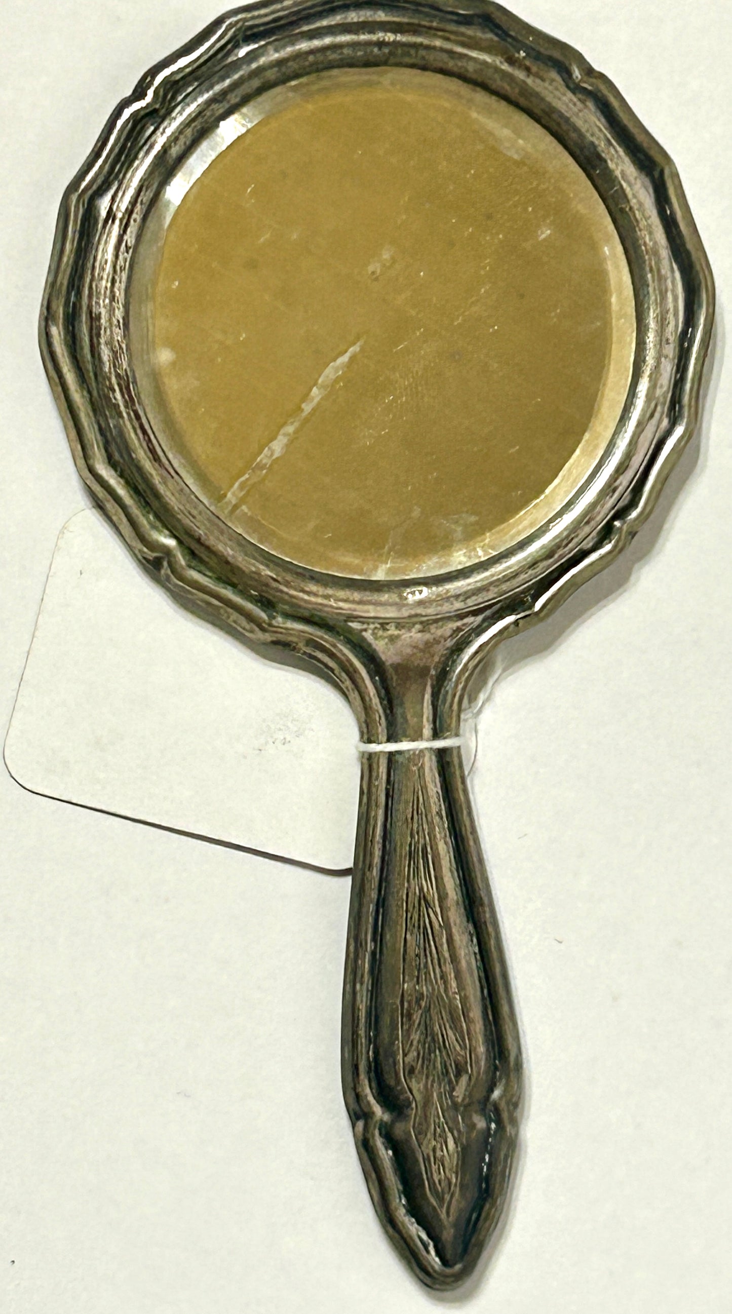 SILVER THREE PIECE COMPACT, LIPSTICK, & MIRROR SET