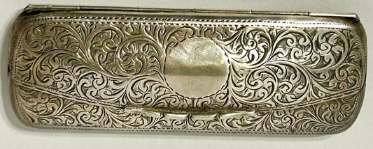 ANTIQUE STERLING EYEGLASS OR COMB CASE