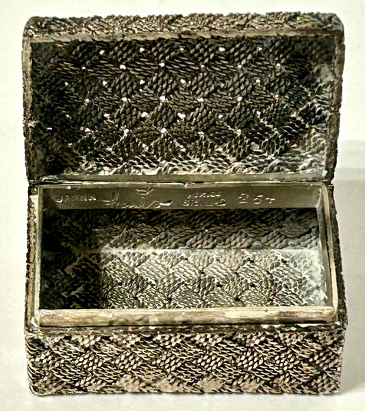 STERLING TRUNK BOX BY JONNA THOMAS DE VELARDE MEXICO