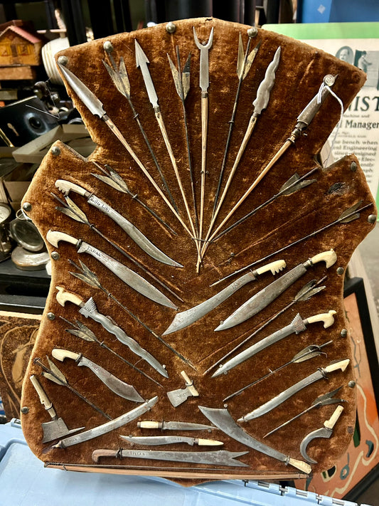 MINI EDGED WEAPONS COLLECTION BROUGHT BACK BY SPANISH AMERICAN WAR SOLDIER