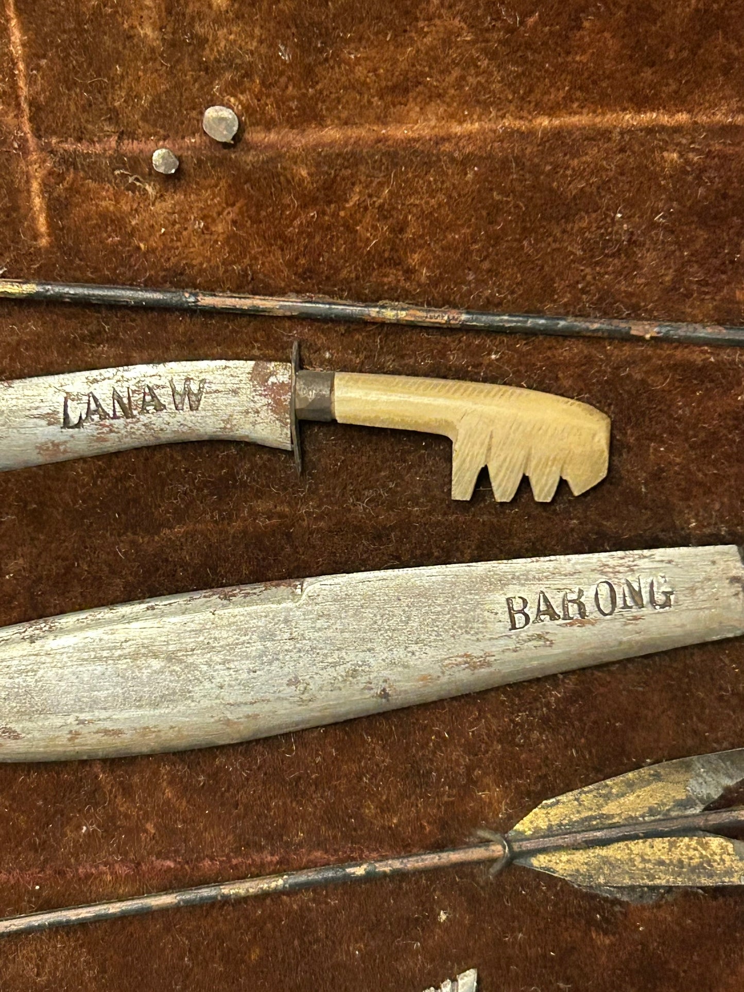 MINI EDGED WEAPONS COLLECTION BROUGHT BACK BY SPANISH AMERICAN WAR SOLDIER