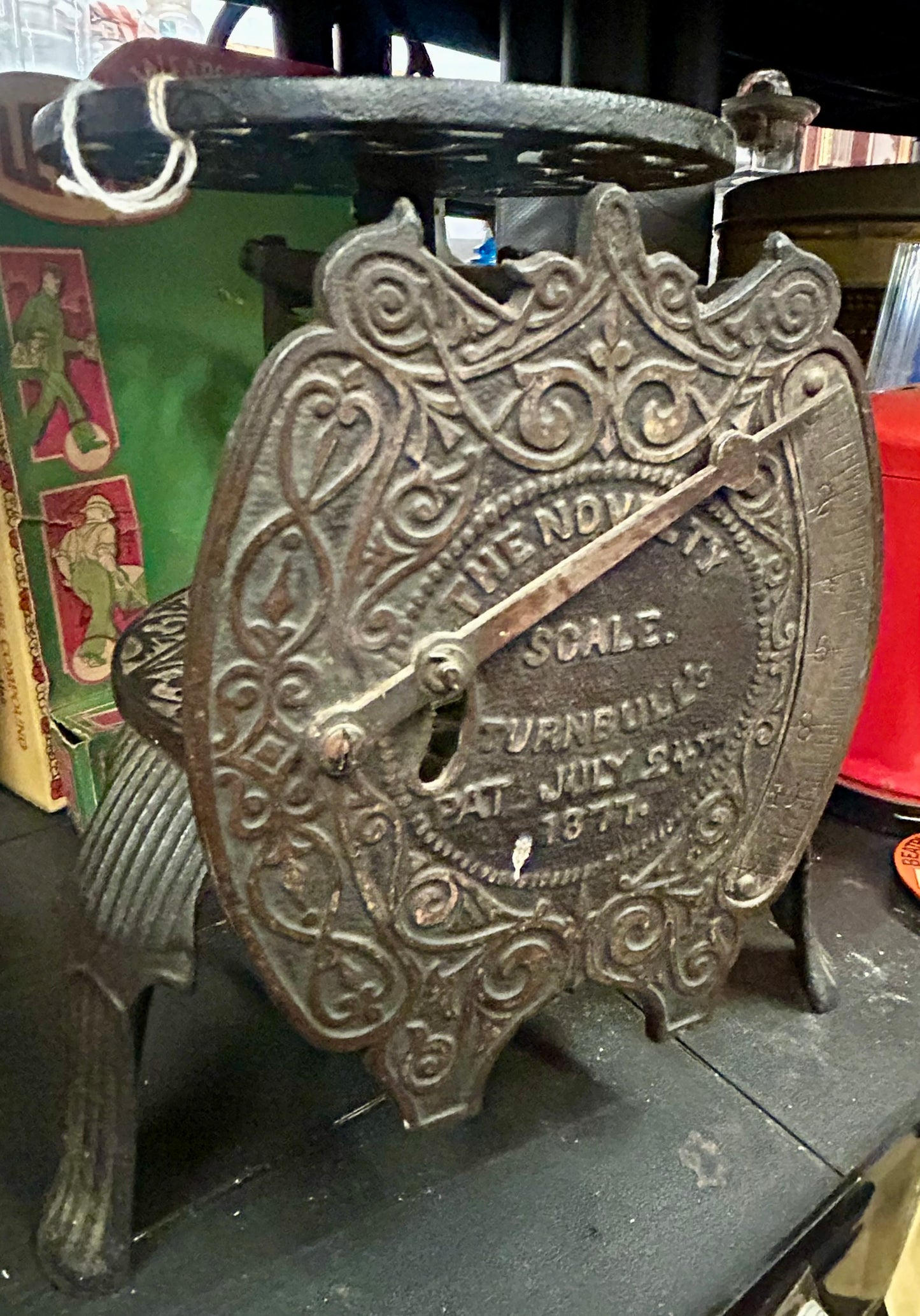 ANTIQUE NOVELTY SCALE 1877 TRUMELLS