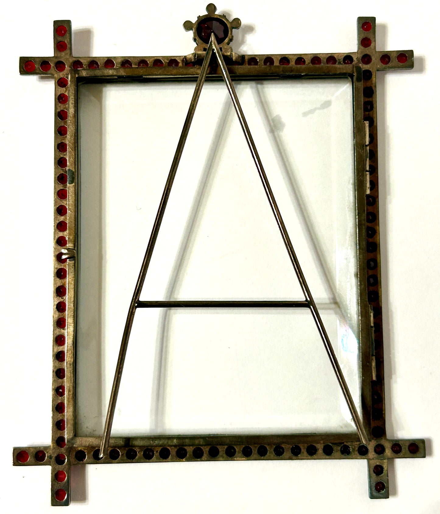 GARNET STONE ANTIQUE PICTURE FRAME