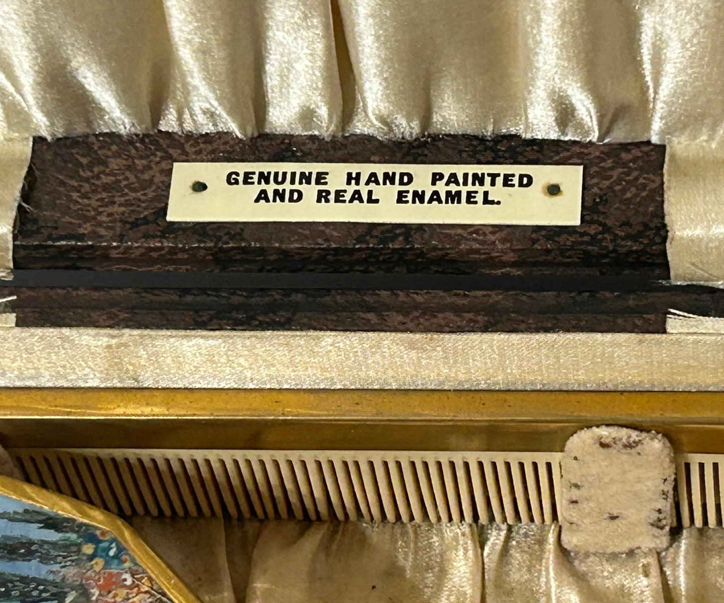 DRESSER SET HAND PAINTED ANTIQUE