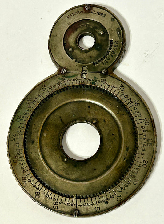 WEBB ADDER ANTIQUE PAT. 1889 ADDING MACHINE