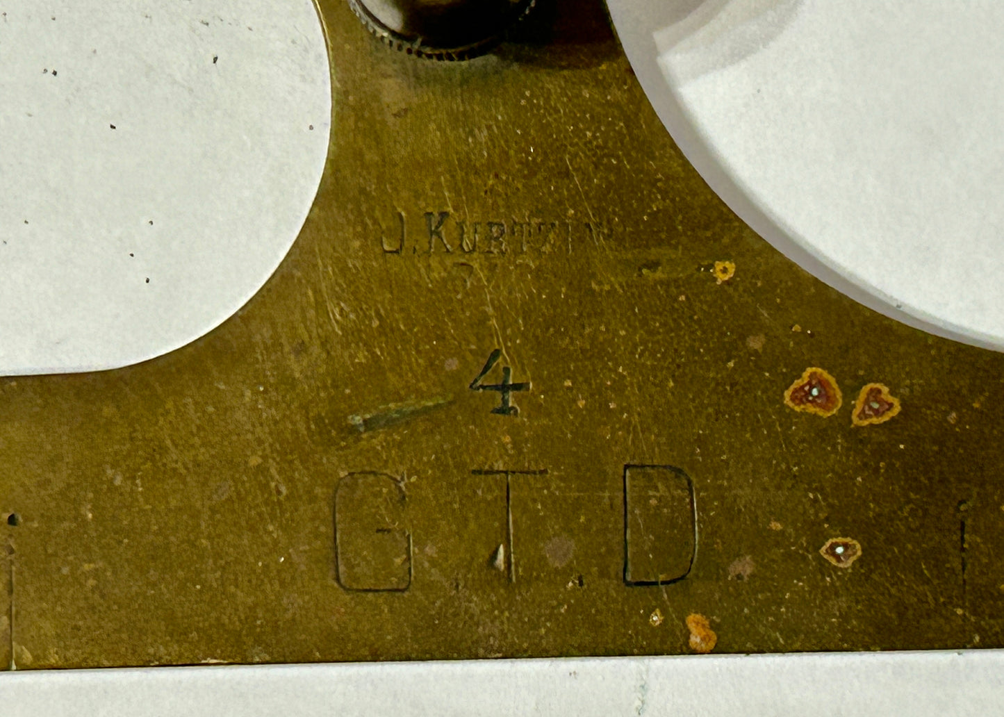 BRASS DRAFTING ANTIQUE TRIANGLES PAIR