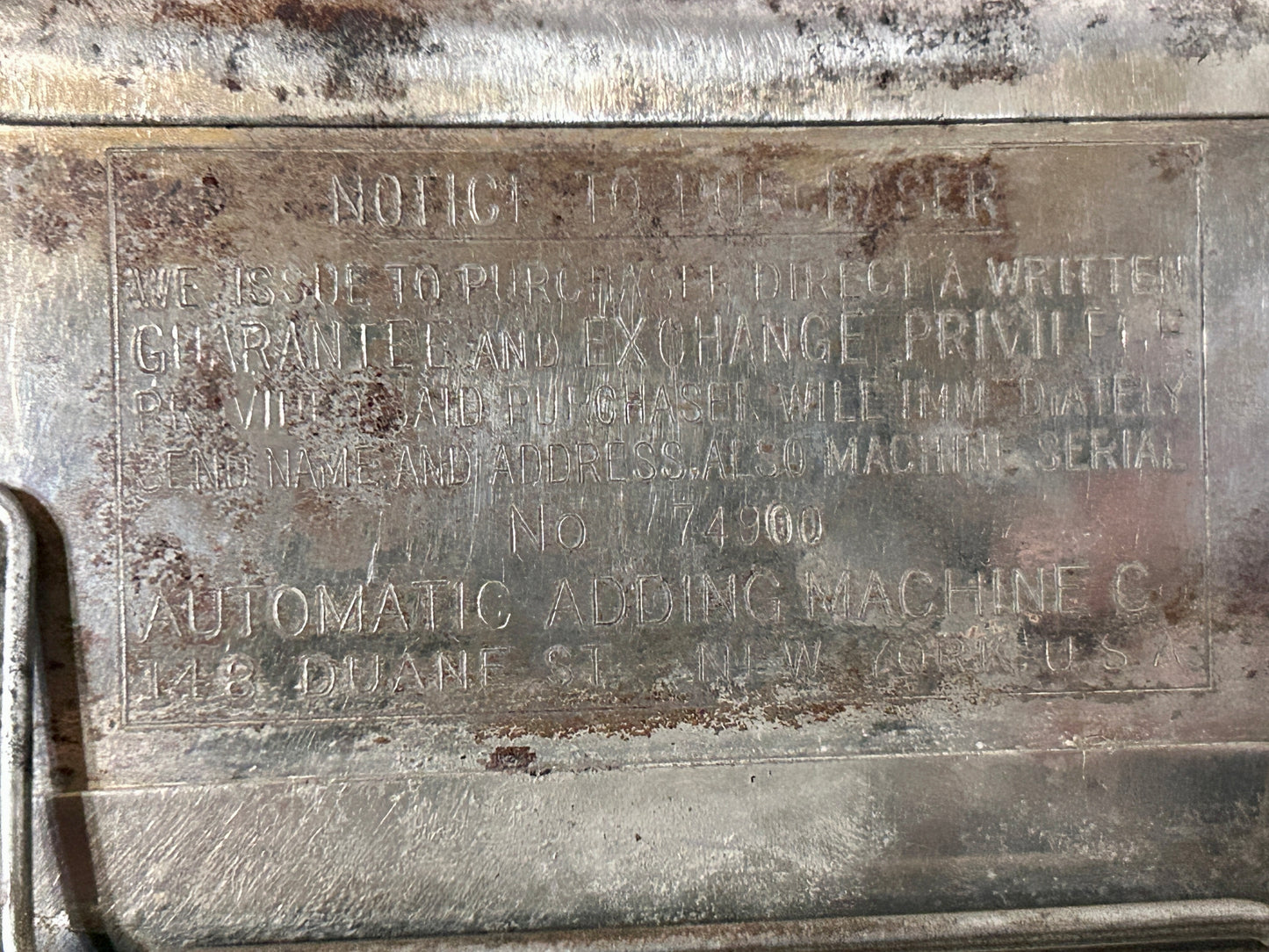 GOLDEN GEM ADDER WITH CASE 1907