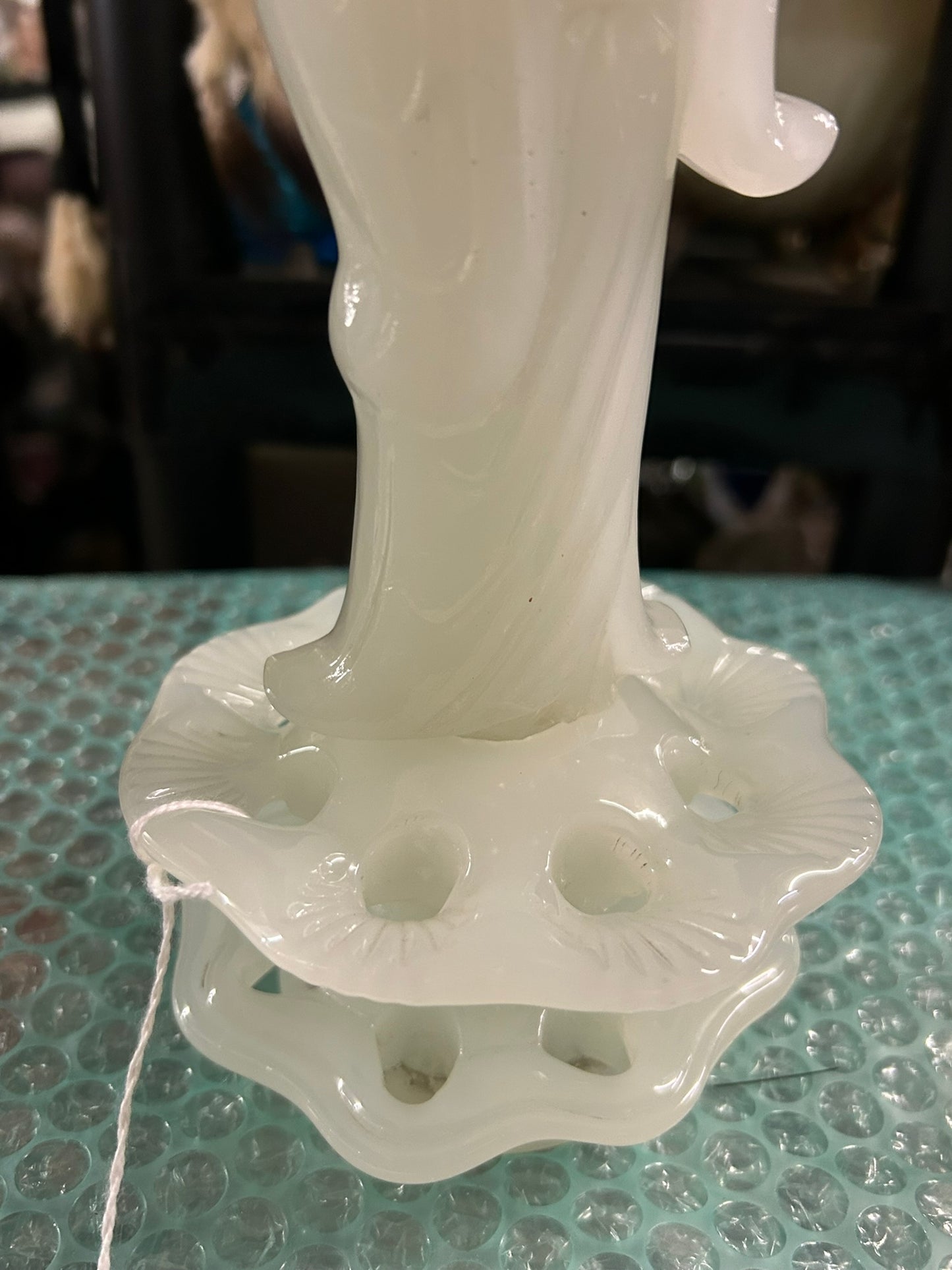 STEUBEN ORIENTAL FIGURE FLOWER FROG