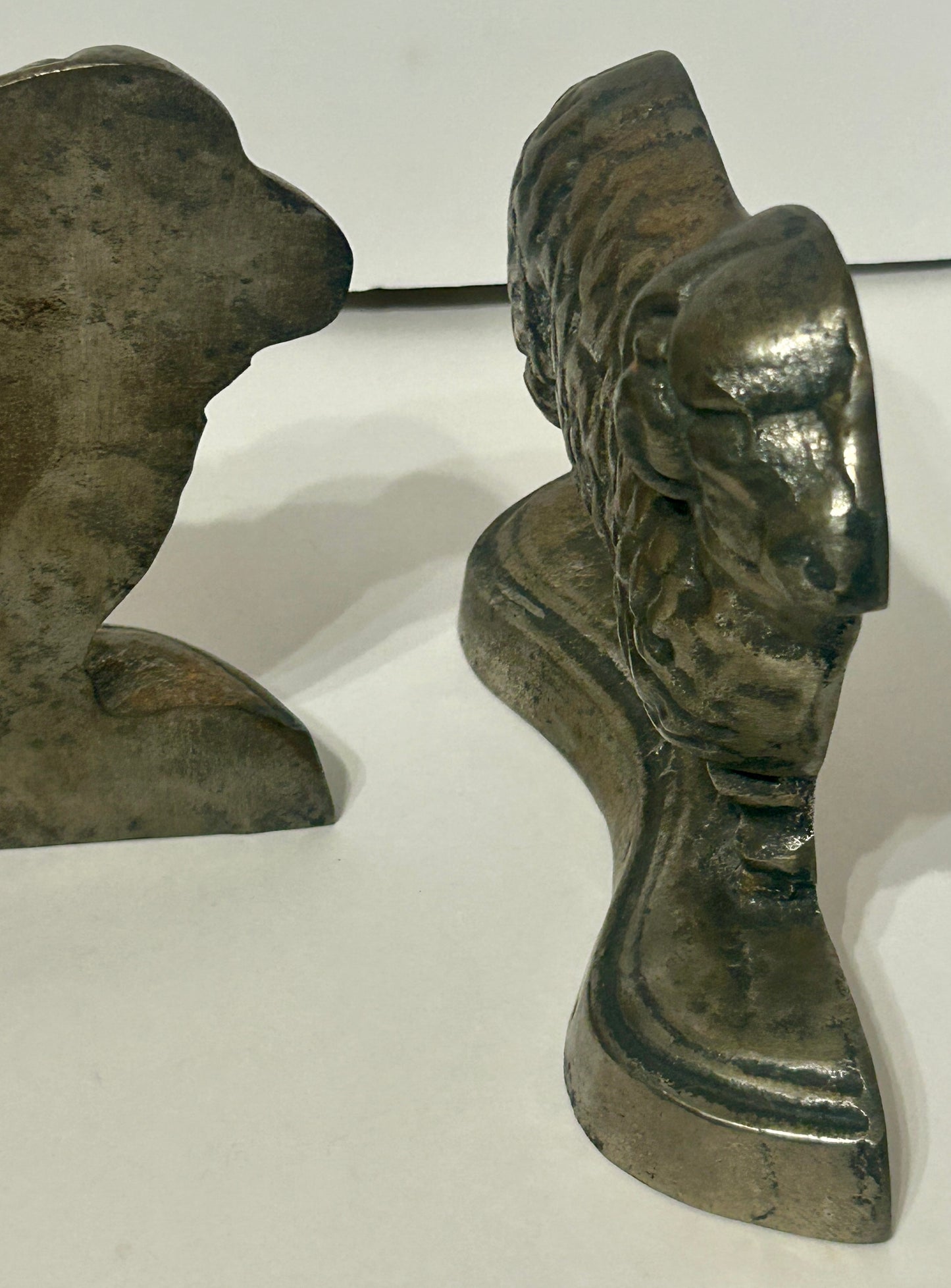 CAST IRON ANTIQUE RAM PAIR OF DOORSTOPS