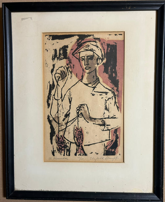 ELIZABETH SLAUGHTER MILLER 1929-2013 NEBRASKA AND IOWA ARTIST PRINT