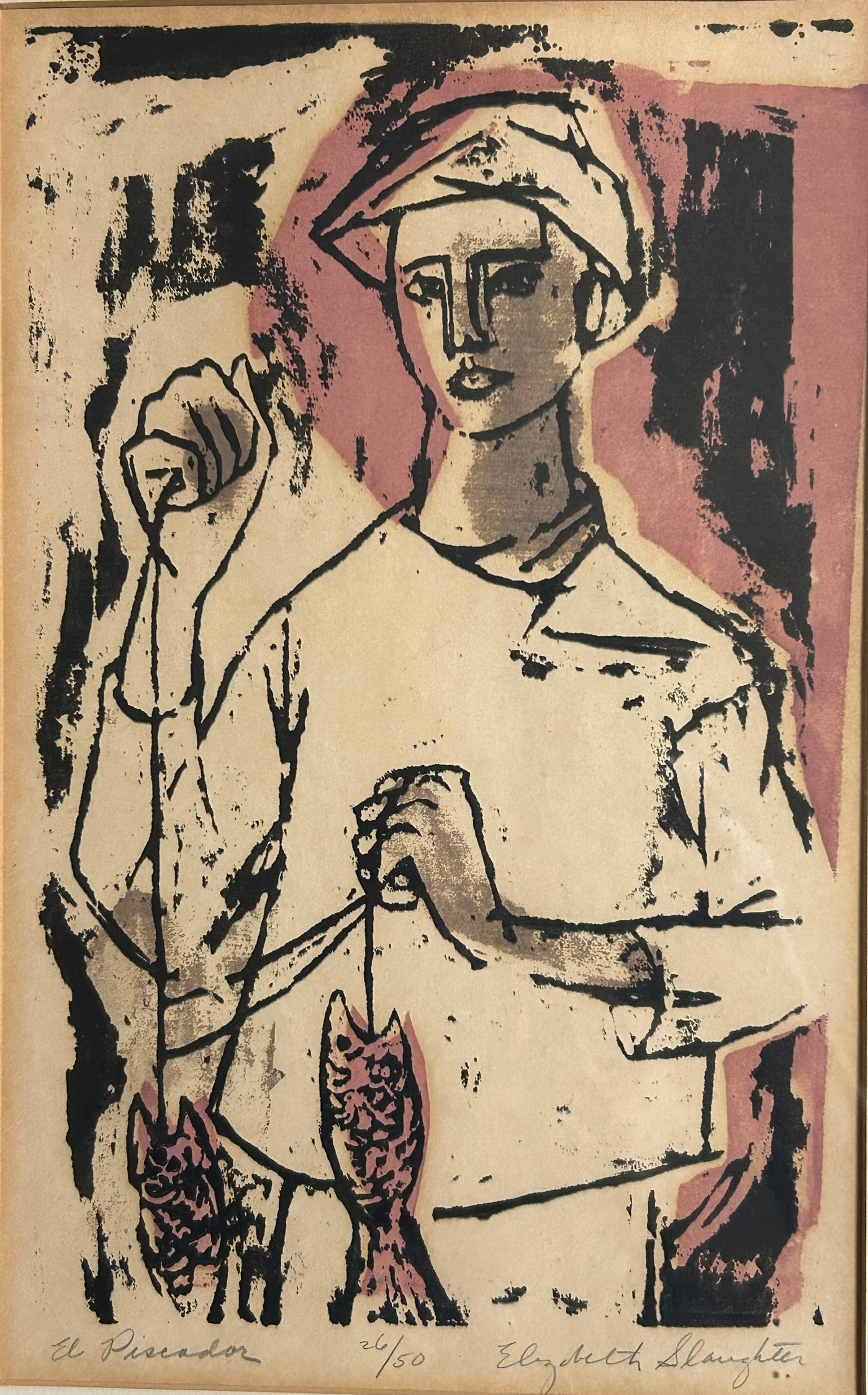 ELIZABETH SLAUGHTER MILLER 1929-2013 NEBRASKA AND IOWA ARTIST PRINT